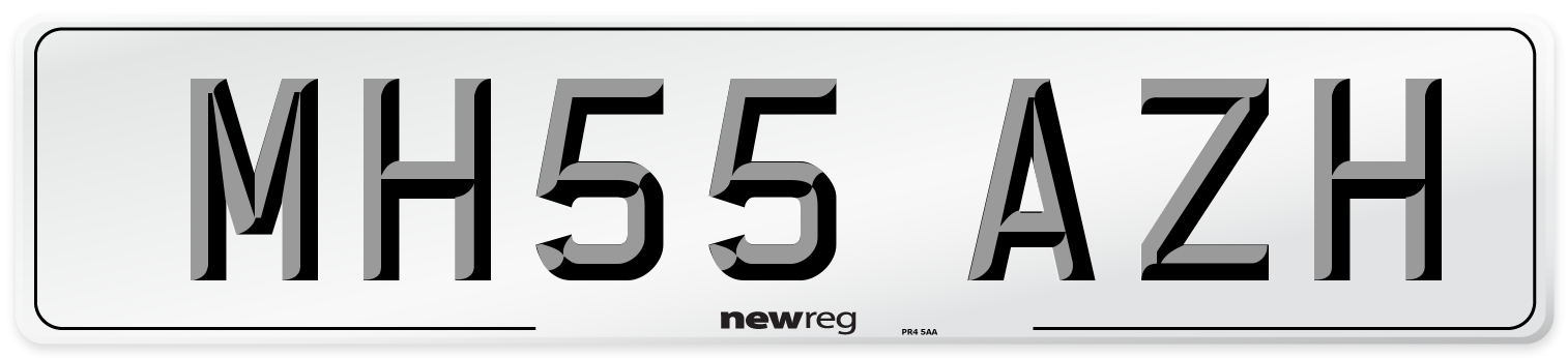 MH55 AZH Number Plate from New Reg